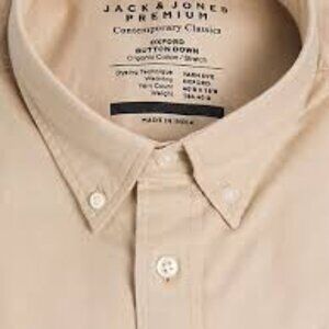 Jack & Jones Tan Casual Button Down Shirt